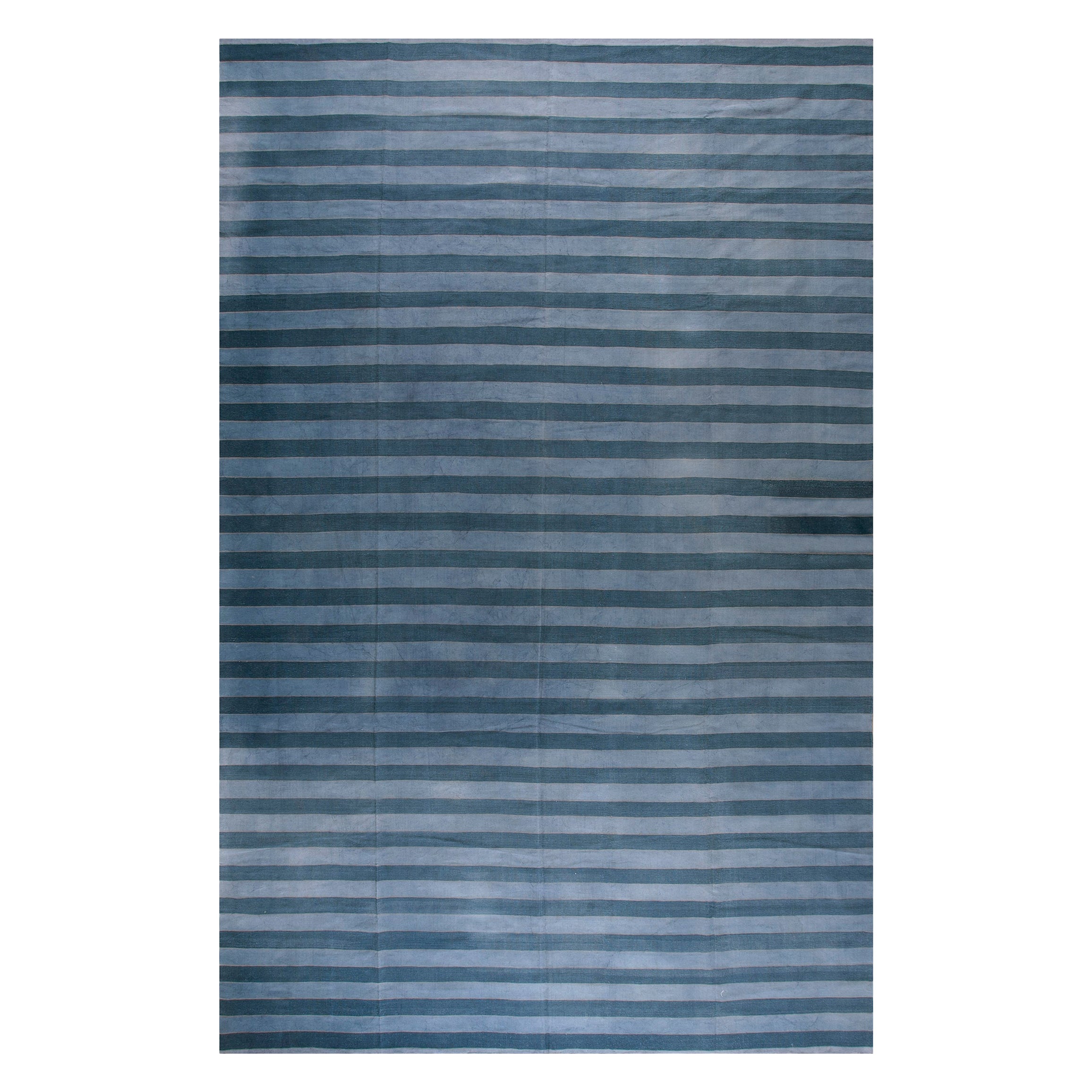 Tappeto Dhurrie in cotone indiano dei primi del Novecento ( 9'10'' x 14'10'' - 300 x 452 )