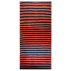 Tappeto Dhurrie in cotone indiano dei primi del Novecento ( 9'6" x 26' - 290 x 793 )