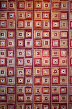 Early 20th Century Indian Embroidered Wedding Shawl or Veil / Phulkari Bagh