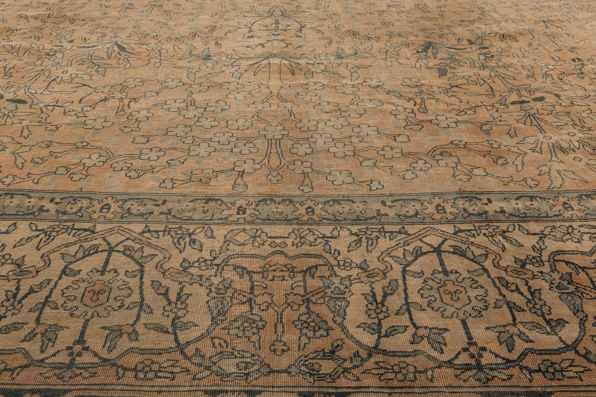 Hand-Knotted Authentic Early 20th Century Indian Handmade Rug For Sale