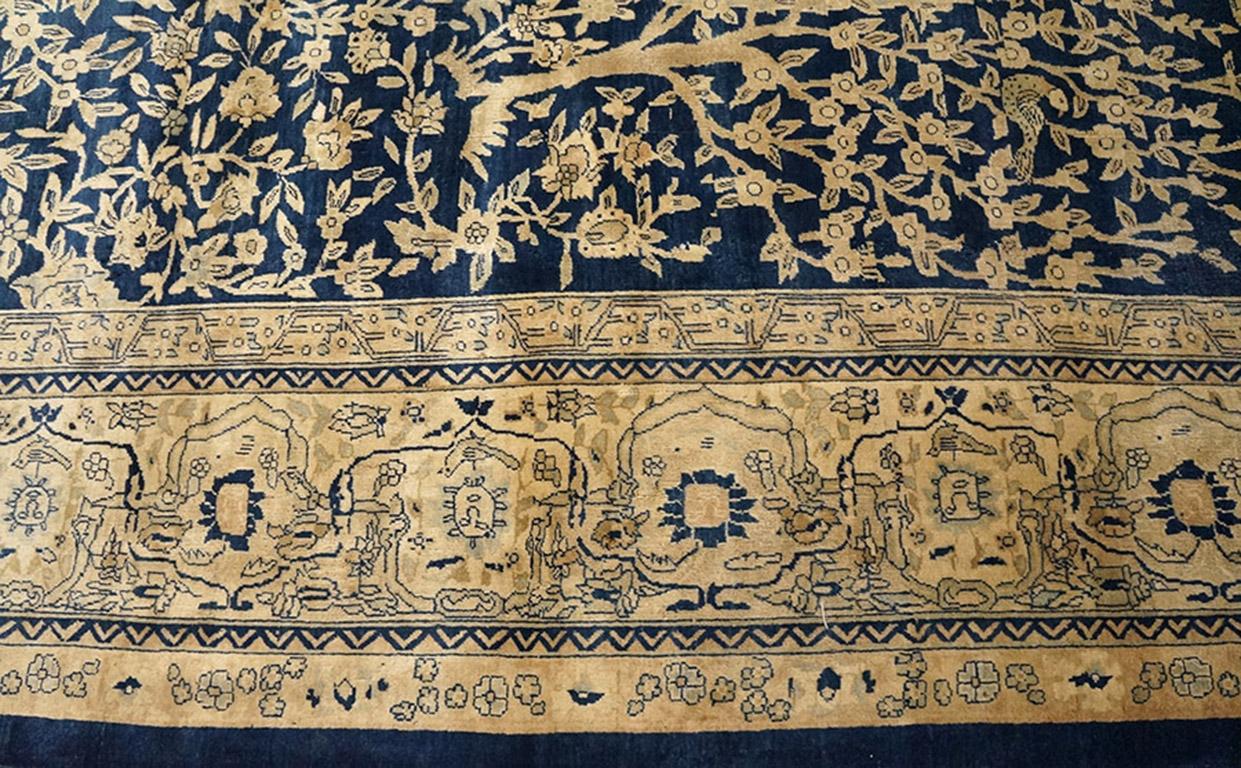 Indischer Lahore-Teppich des frühen 20. Jahrhunderts ( 11'8