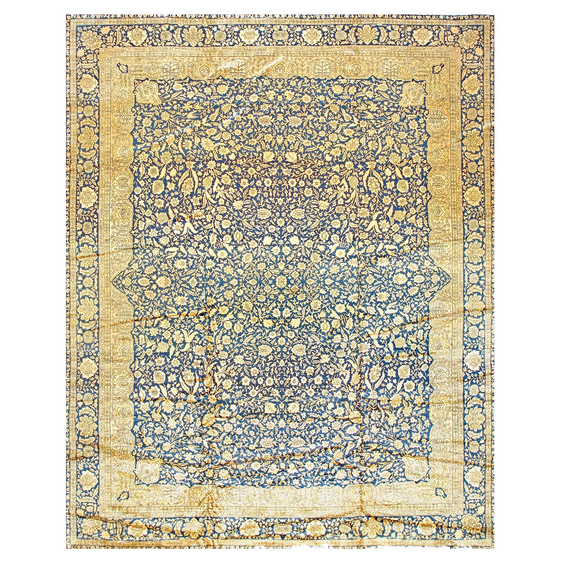 Tapis indien de Lahore du début du XXe siècle ( 12'' x 15''3'''' - 365 x 465 )