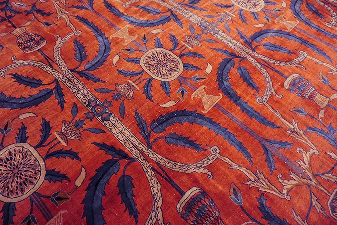 Early 20th Century Indian Lahore Carpet based on Mughal Design ( 18' x 21'6