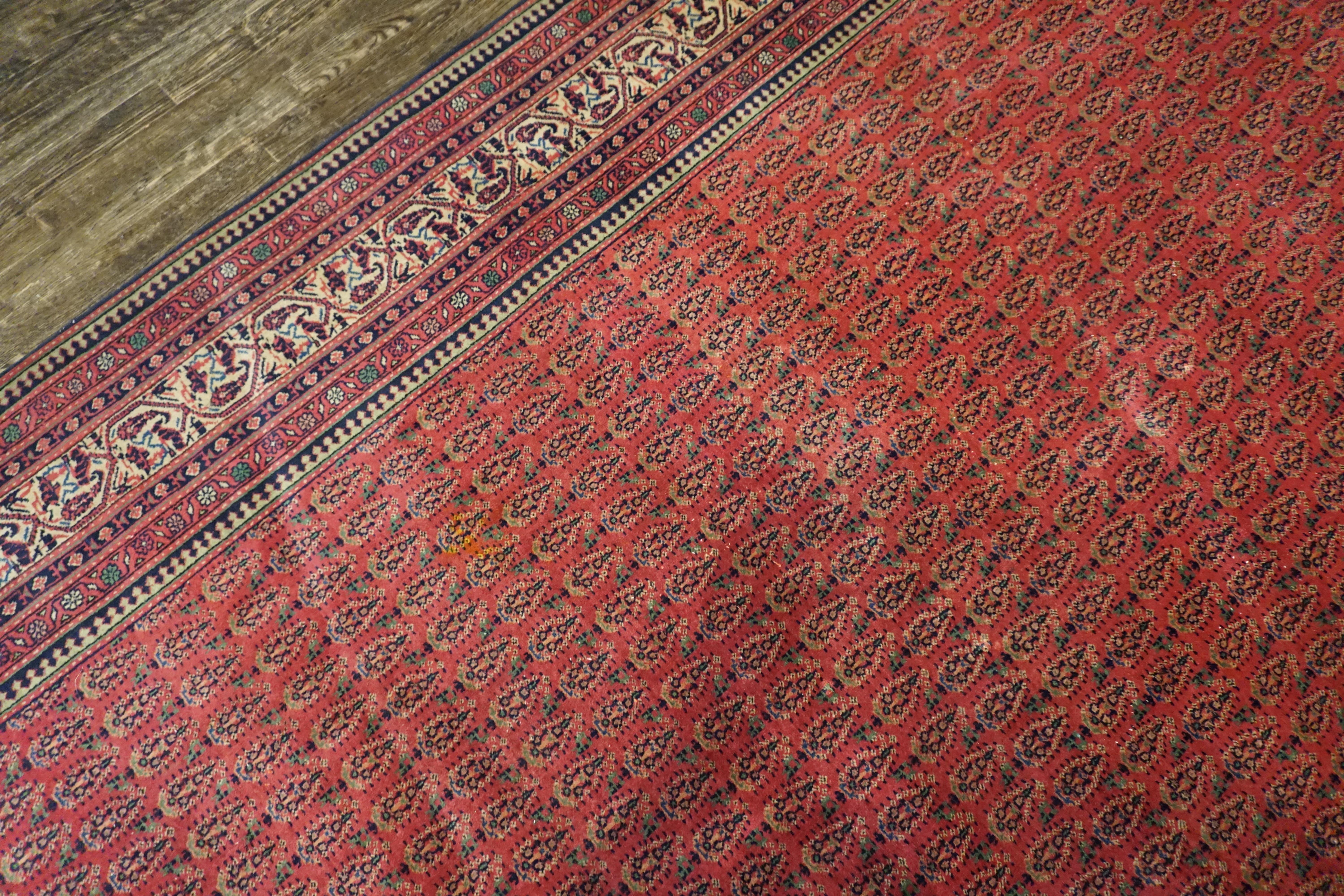 Early 20th Century Indian Lahore Paisley Carpet ( 12' x 20' 366 x 610 ) For Sale 4
