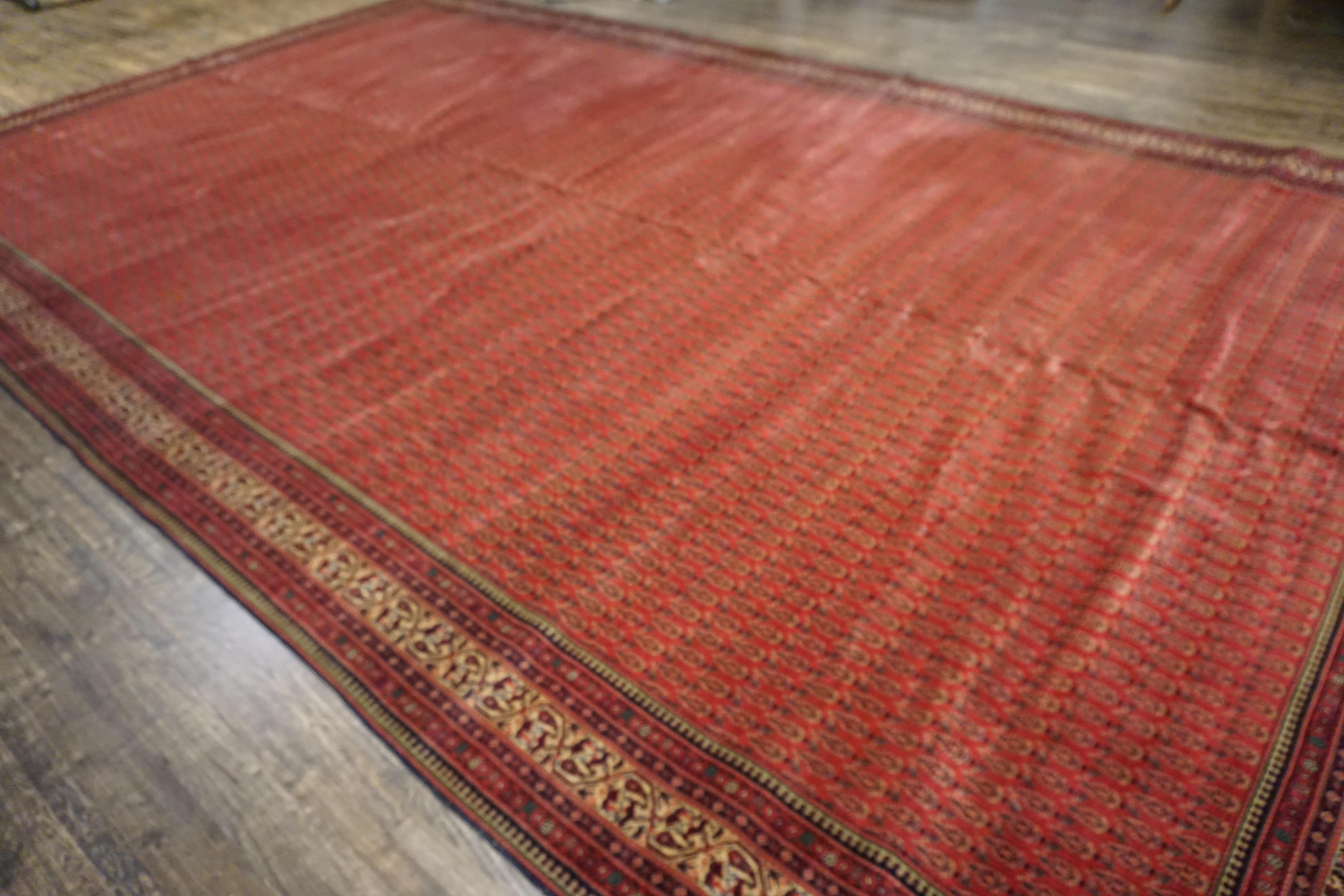 Early 20th Century Indian Lahore Paisley Carpet ( 12' x 20' 366 x 610 ) For Sale 5