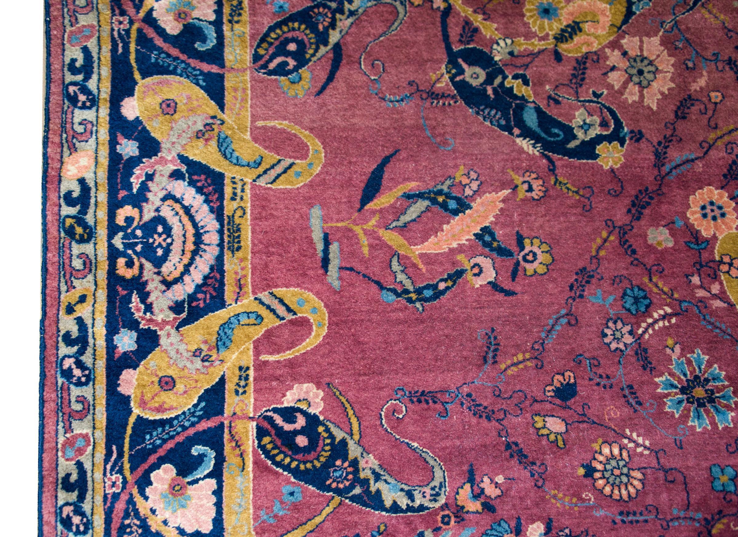 Mid-20th Century Early 20th Century Indian Lahore Rug For Sale