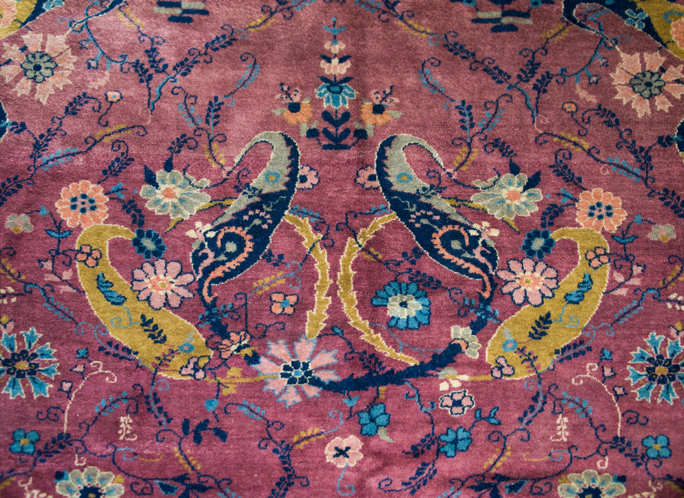 Early 20th Century Indian Lahore Rug For Sale 3