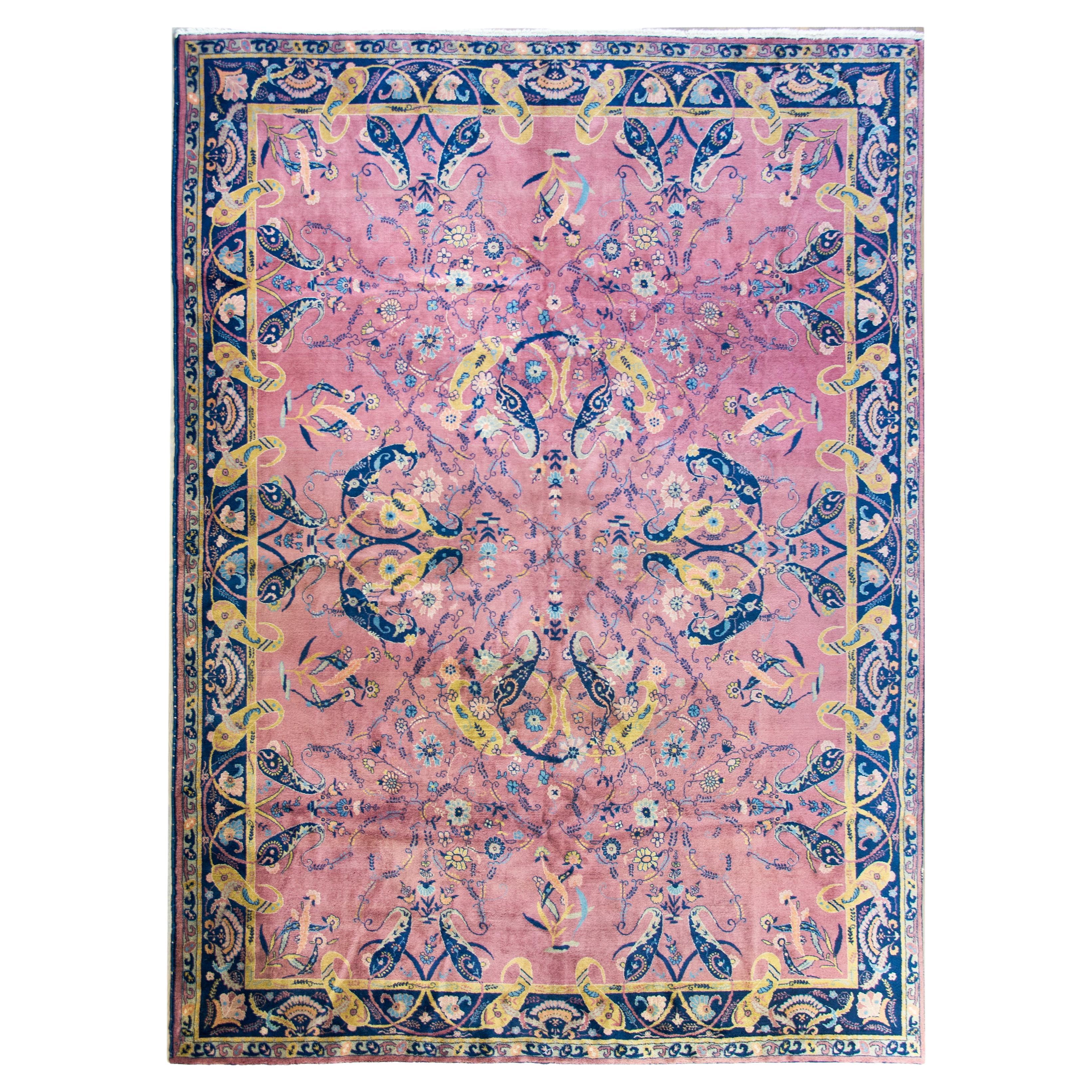 Early 20th Century Indian Lahore Rug For Sale
