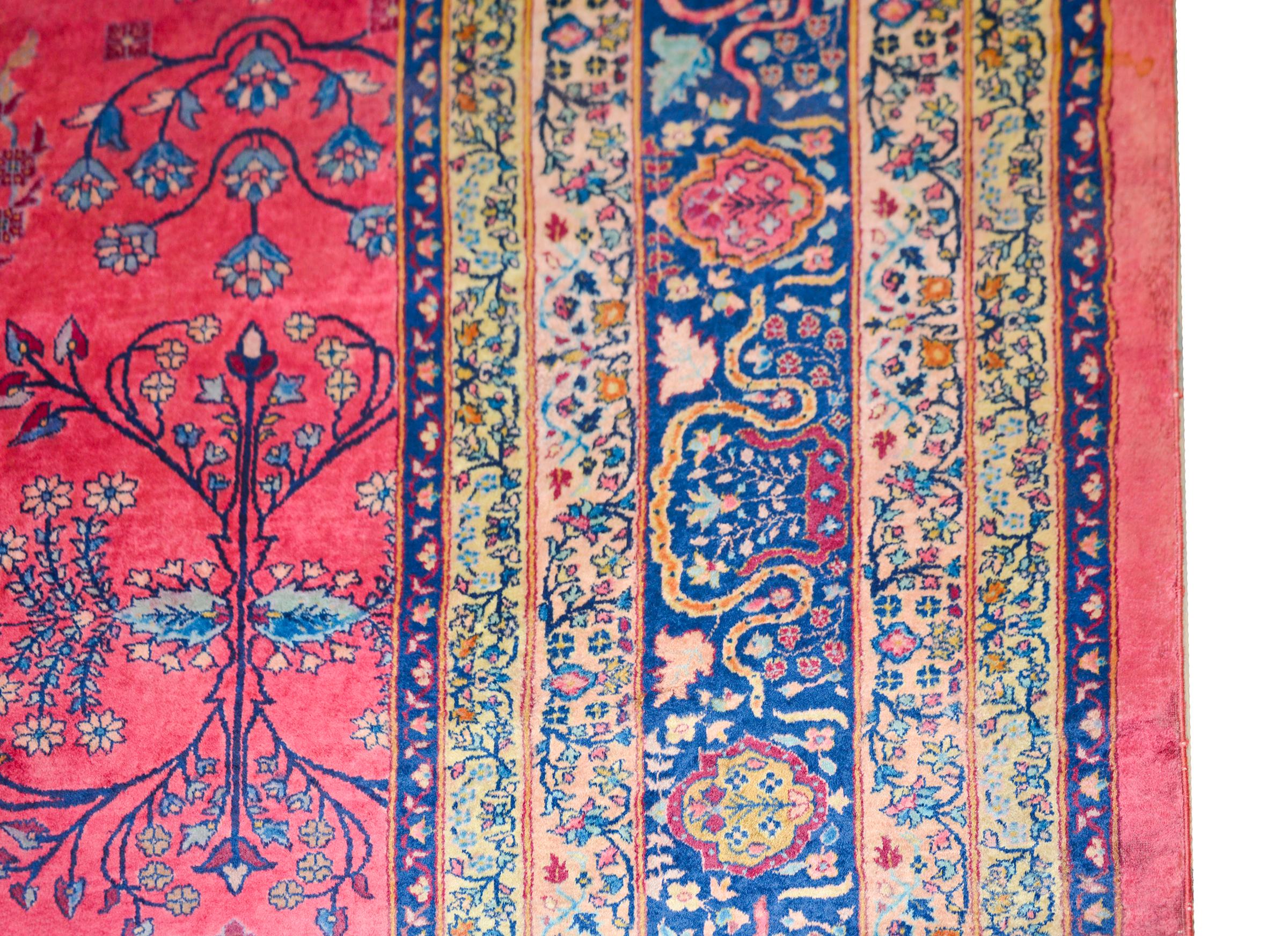 Hand-Knotted Early 20th Century Indian Larestan For Sale