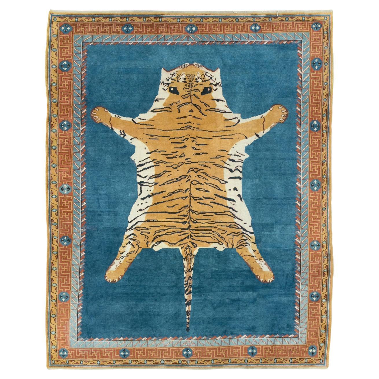 Early 20th Century Indian Pictorial Agra Carpet