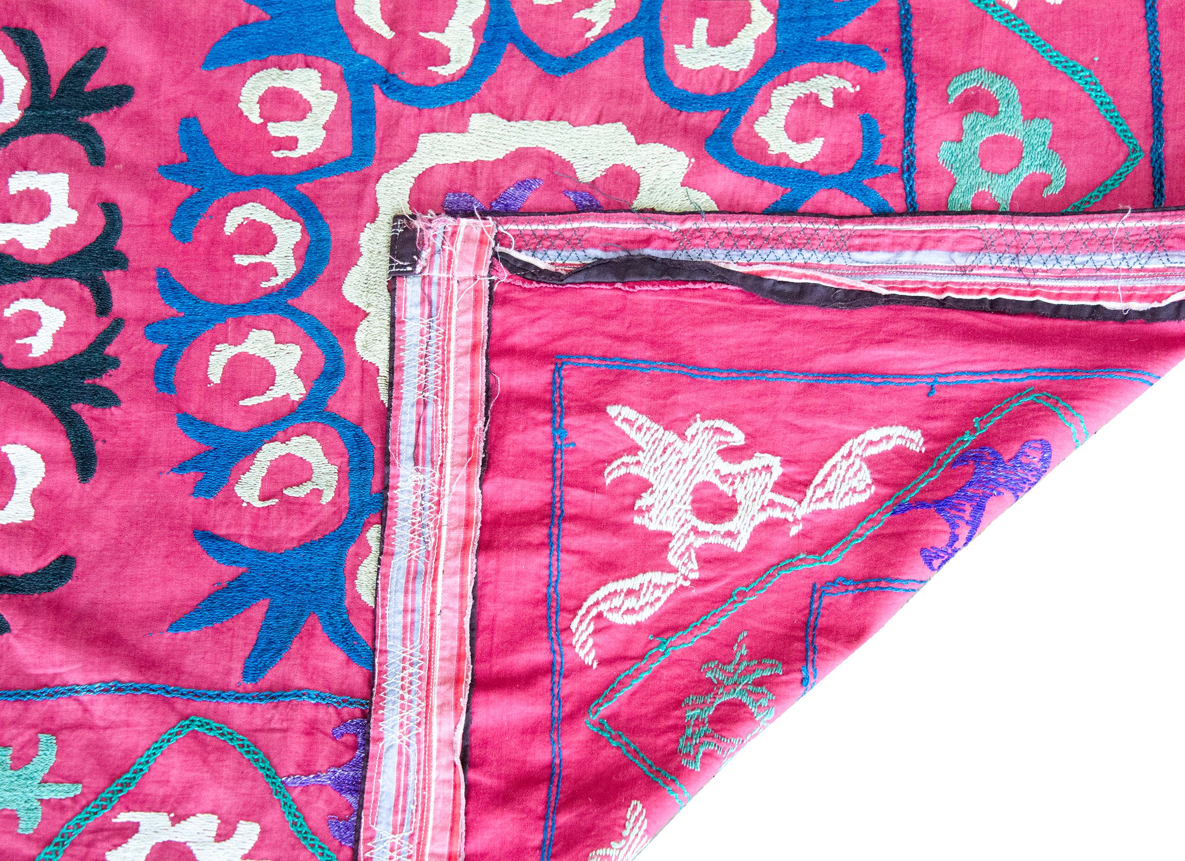 Early 20th Century Indian Suzani-Inspired Textile For Sale 9