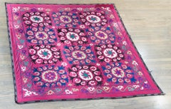 Early 20th Century Indian Suzani-Inspired Textile