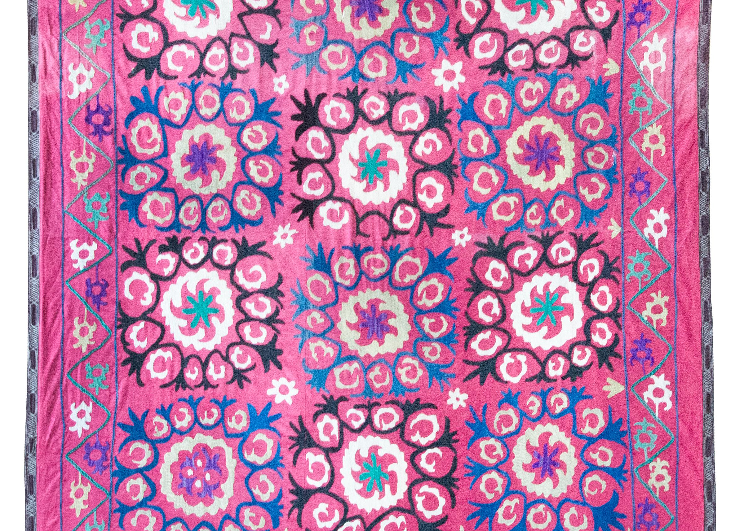 Tribal Early 20th Century Indian Suzani-Inspired Textile For Sale