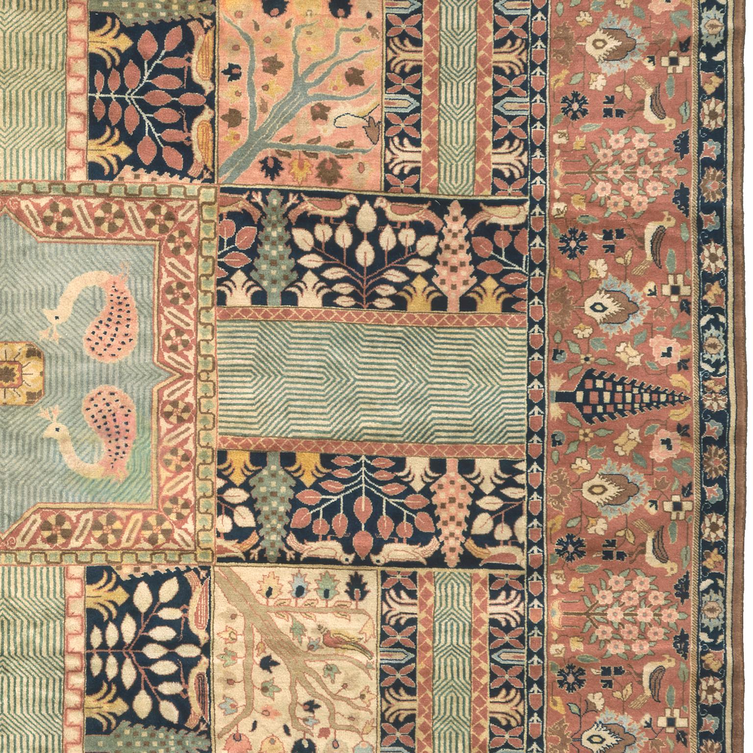 Hand-Woven Early 20th Century Indo-Persian Rug For Sale