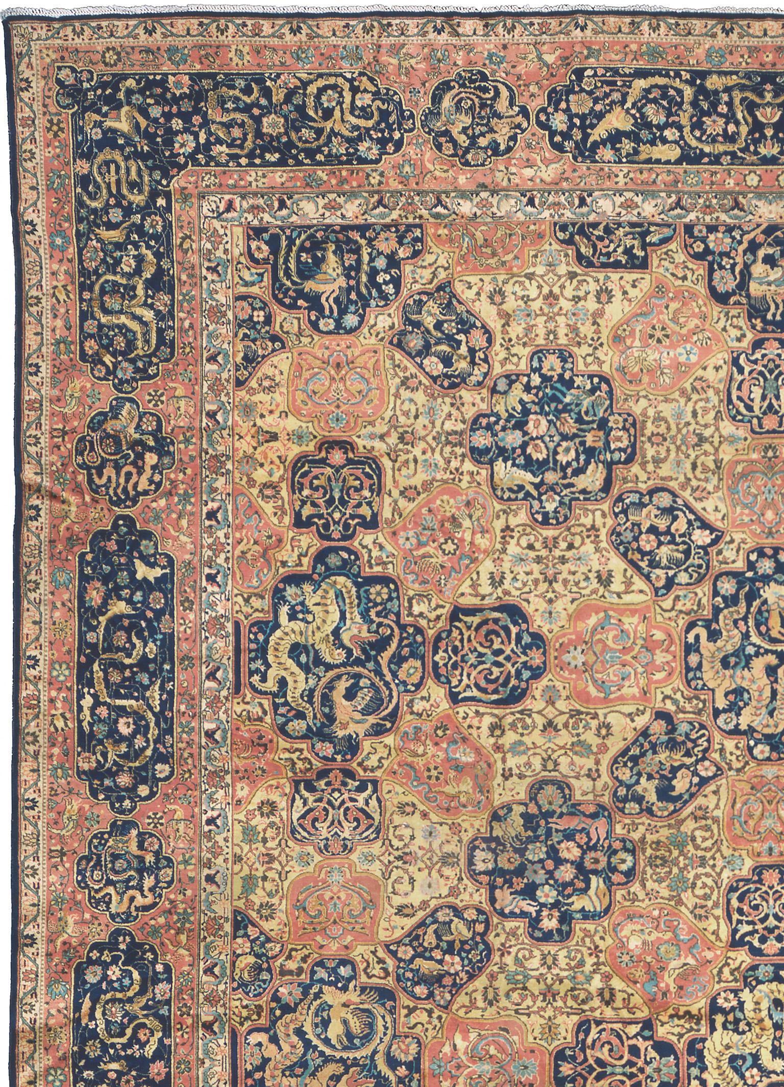 Early 20th Century Indo-Persian Rug In Good Condition For Sale In New York, NY