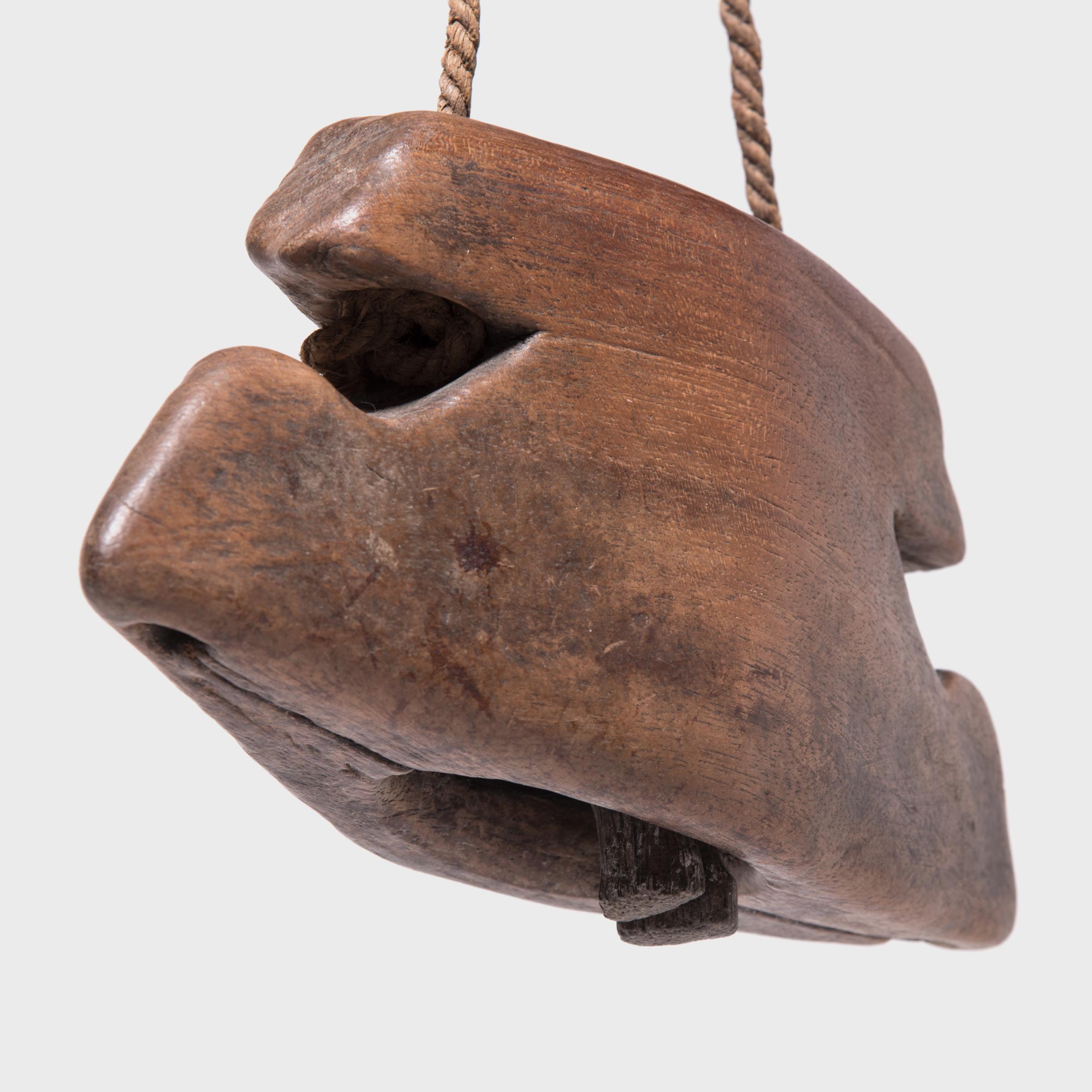 Hemp Early 20th Century Indonesian Lombok Cowbell