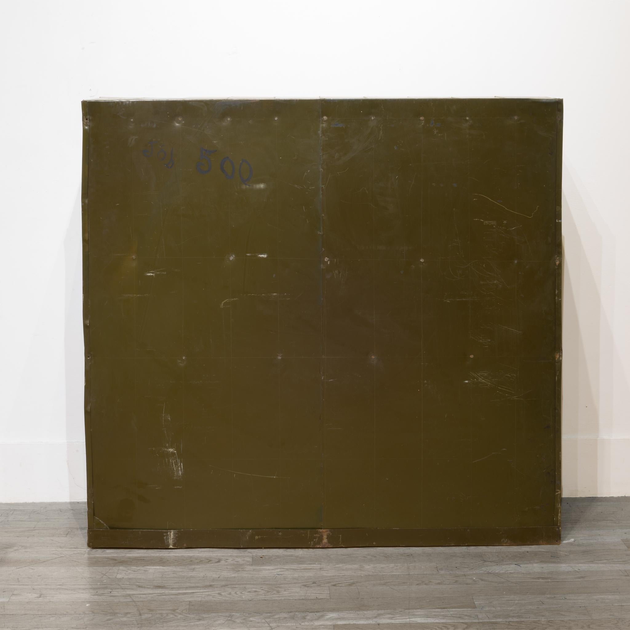Early 20th Century Industrial Courthouse Ledger File Cabinet, circa 1940s 4