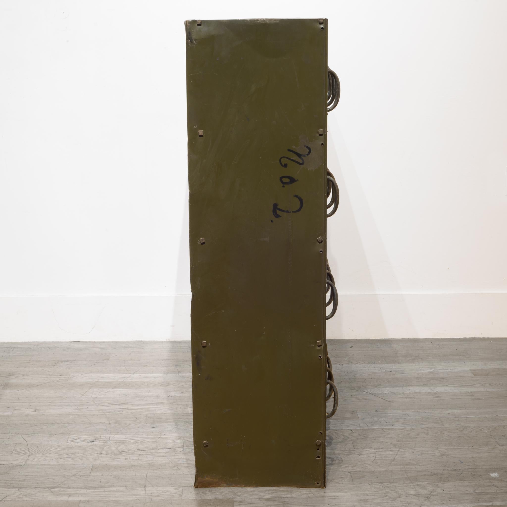 Early 20th Century Industrial Courthouse Ledger File Cabinet, circa 1940s 1