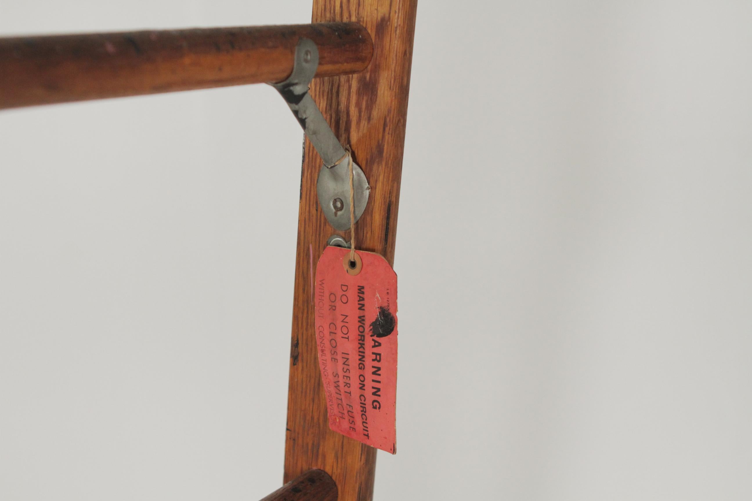 Early 20th Century Industrial Folding Ladder 2