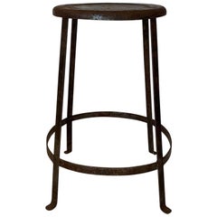 Early 20th Century Industrial Iron Stool Early 20th Century Industrial Iron Stool