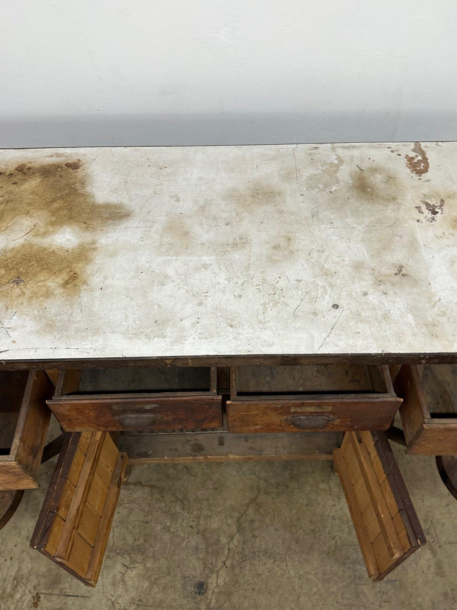Early 20th Century Industrial Laboratory Workbench 7