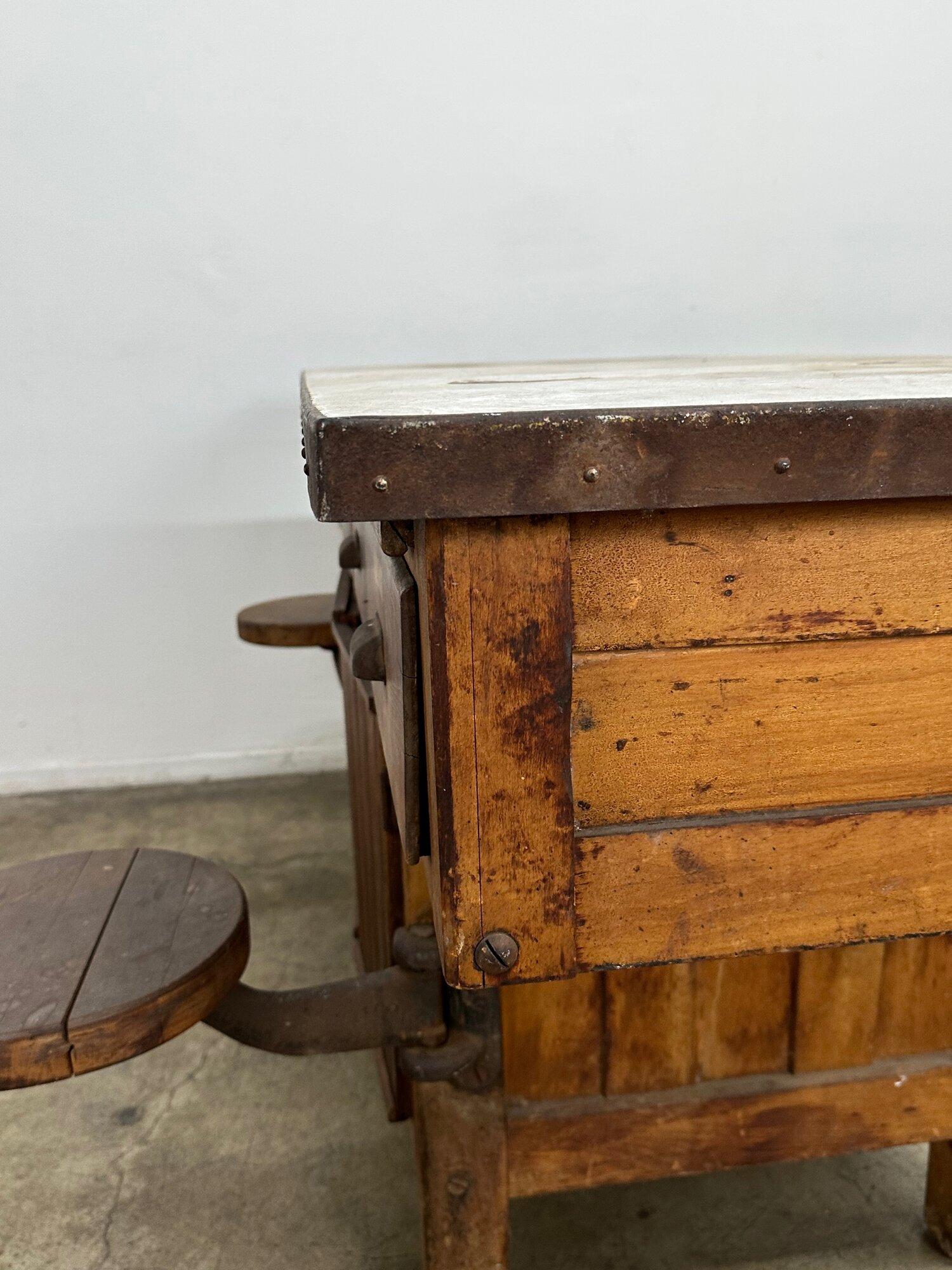 Early 20th Century Industrial Laboratory Workbench 10