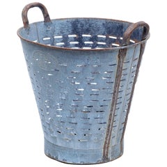 Antique Early 20th Century Industrial Metal Basket