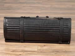 Early 20th Century Industrial Metal Tool Box with Dark Patina, Found in India