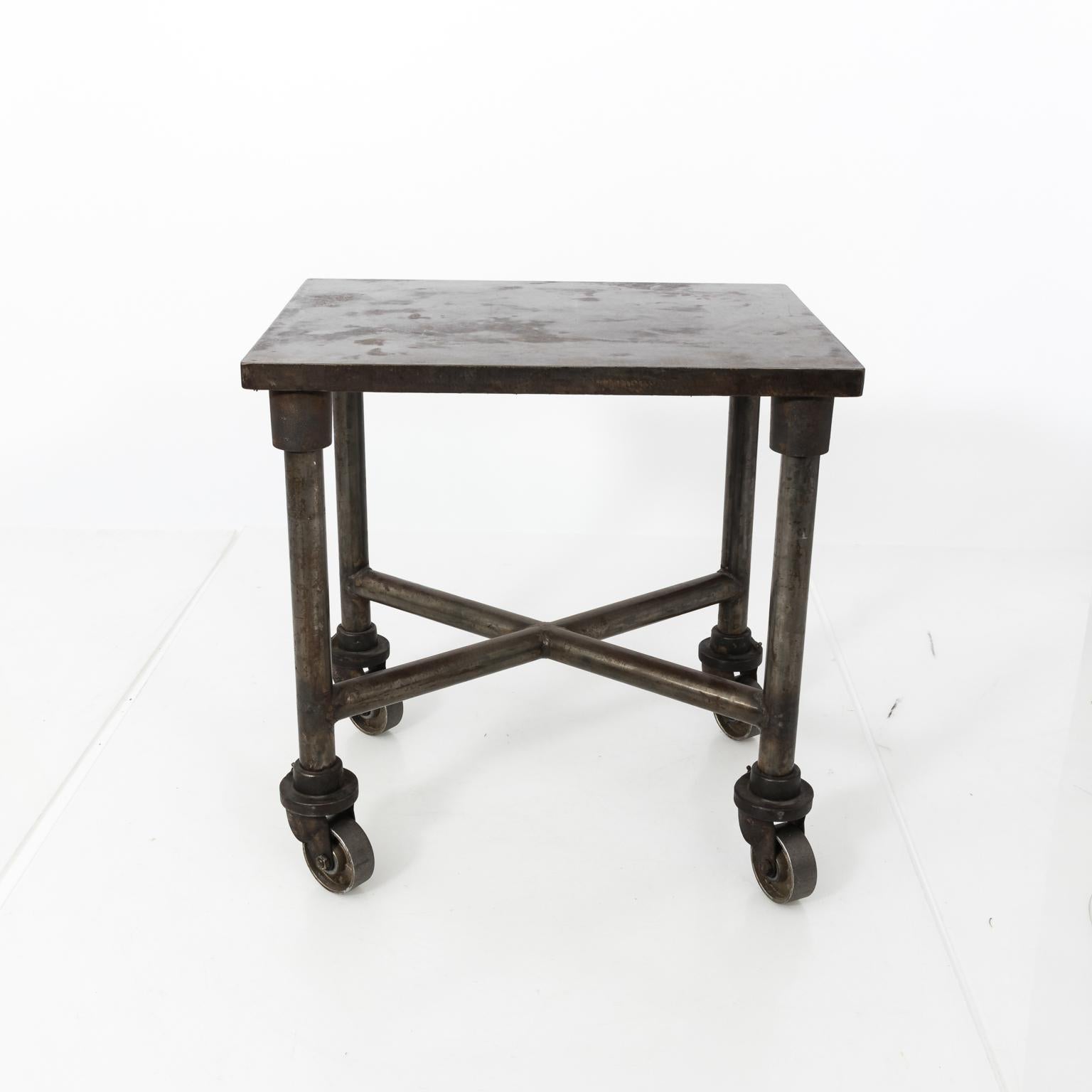 Steel Early 20th Century Industrial Side Table