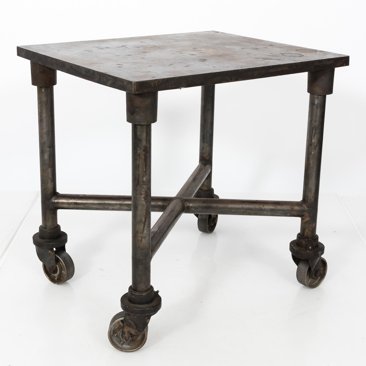 Early 20th Century Industrial Side Table 1