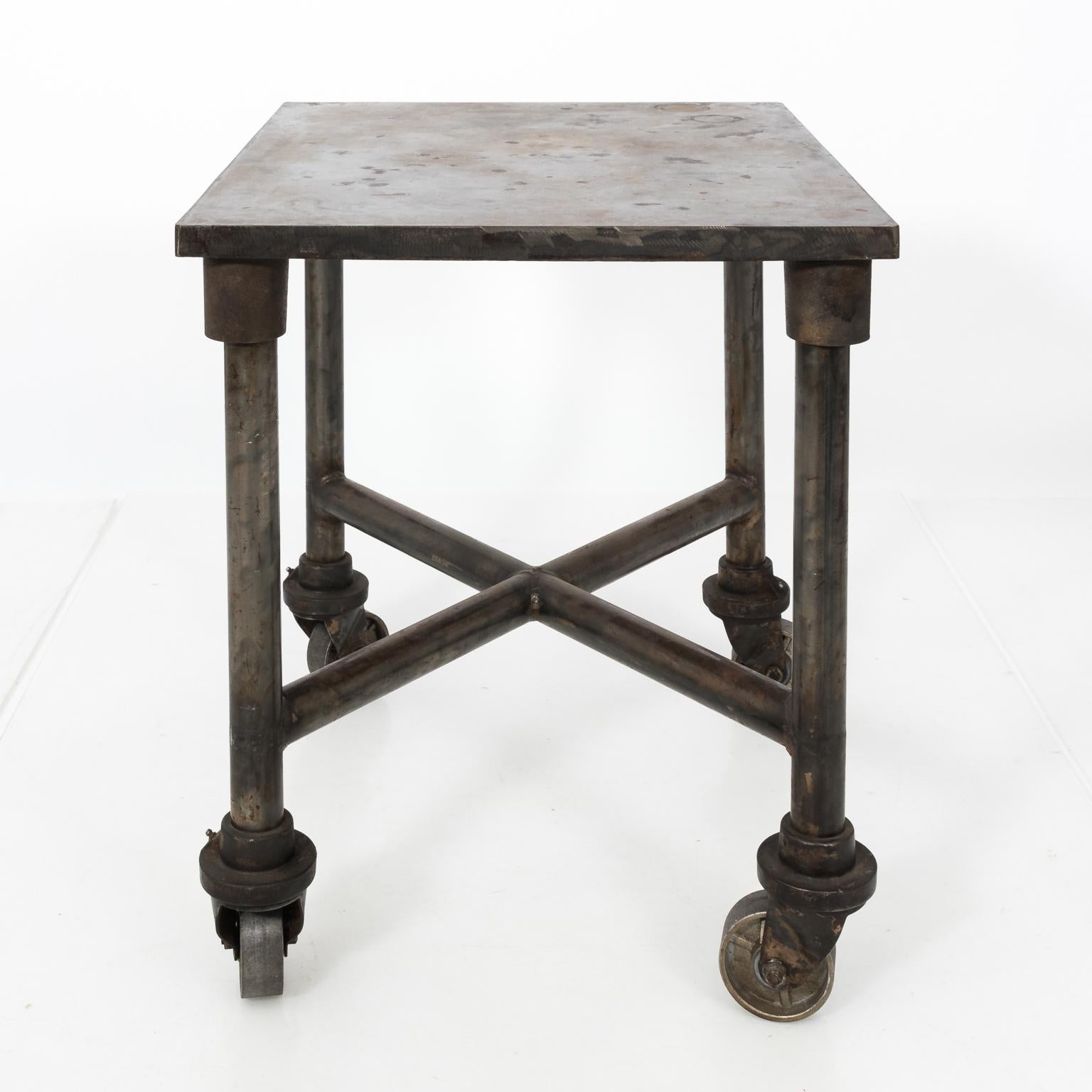 Early 20th Century Industrial Side Table 2