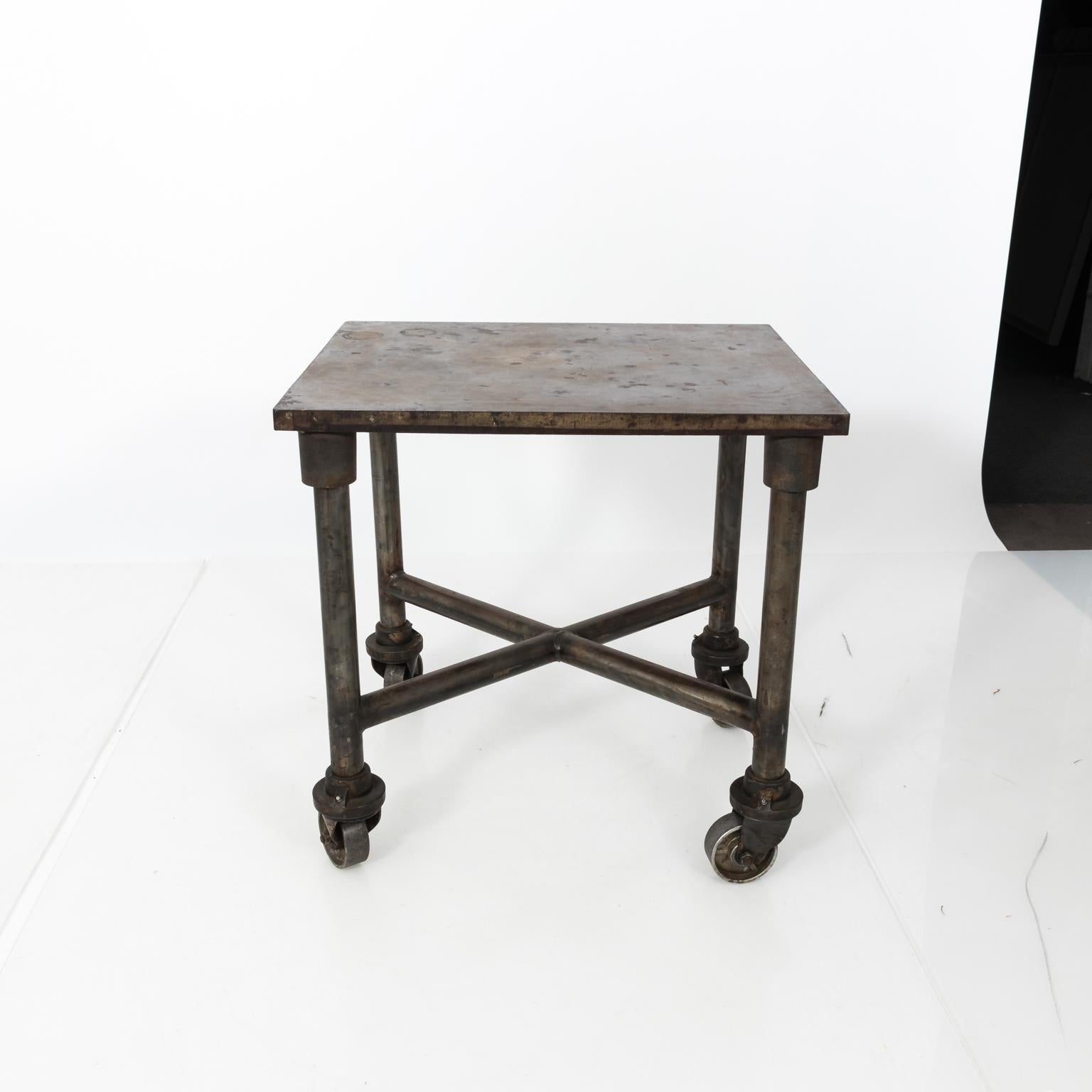 Early 20th Century Industrial Side Table 3