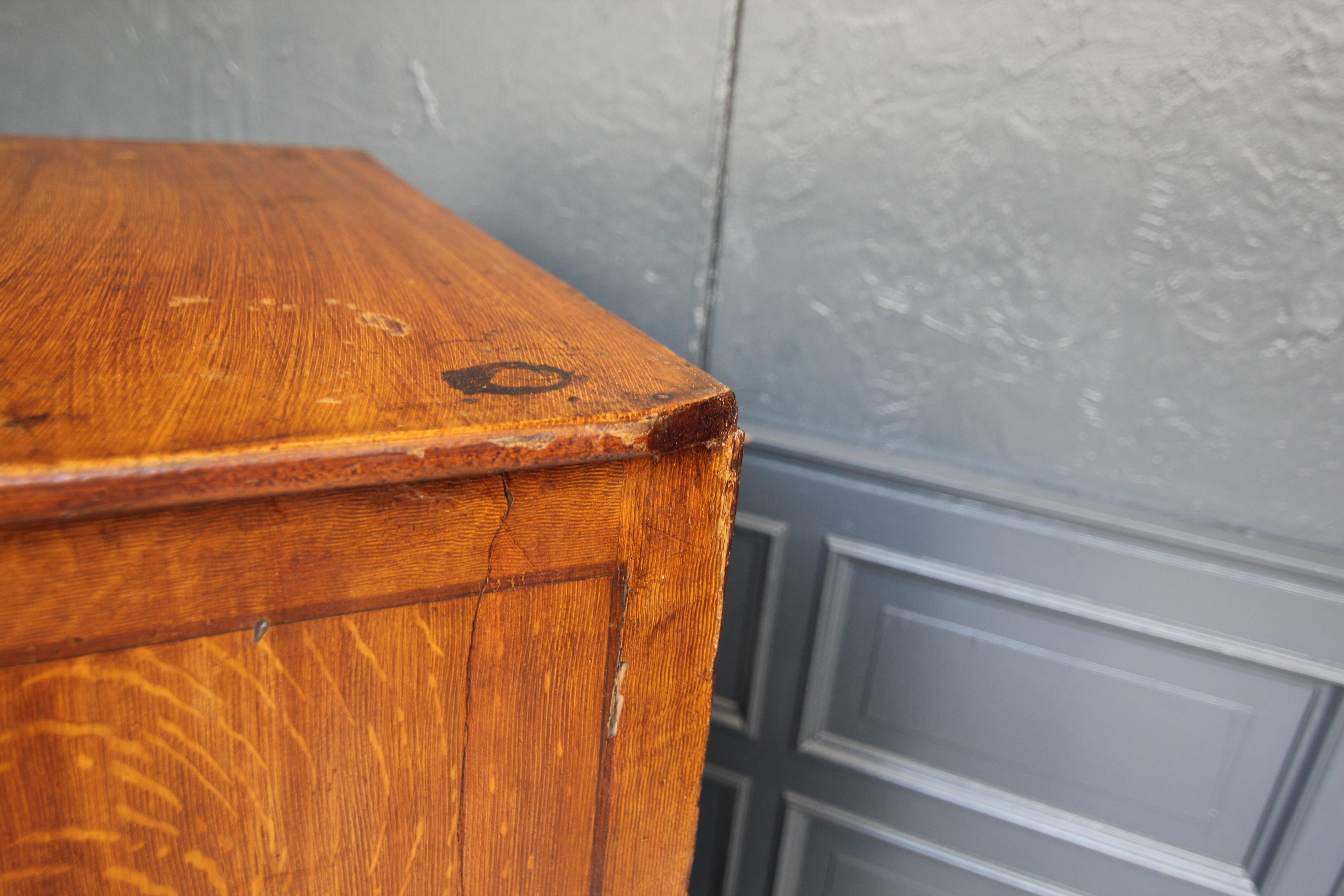 Early 20th Century Industrial Wabi Sabi High Chest of Drawers 10