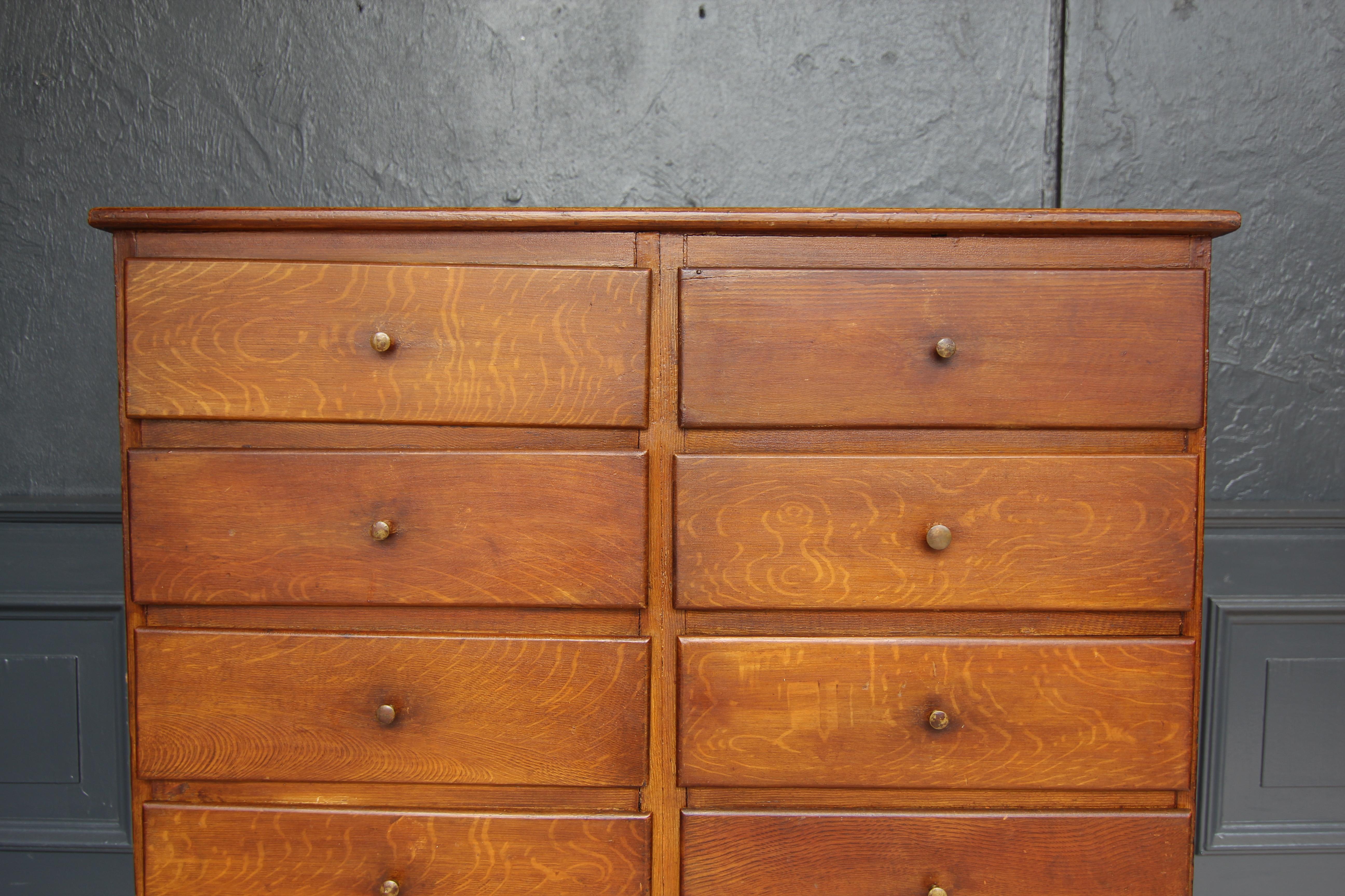 Early 20th Century Industrial Wabi Sabi High Chest of Drawers In Good Condition In Dusseldorf, DE