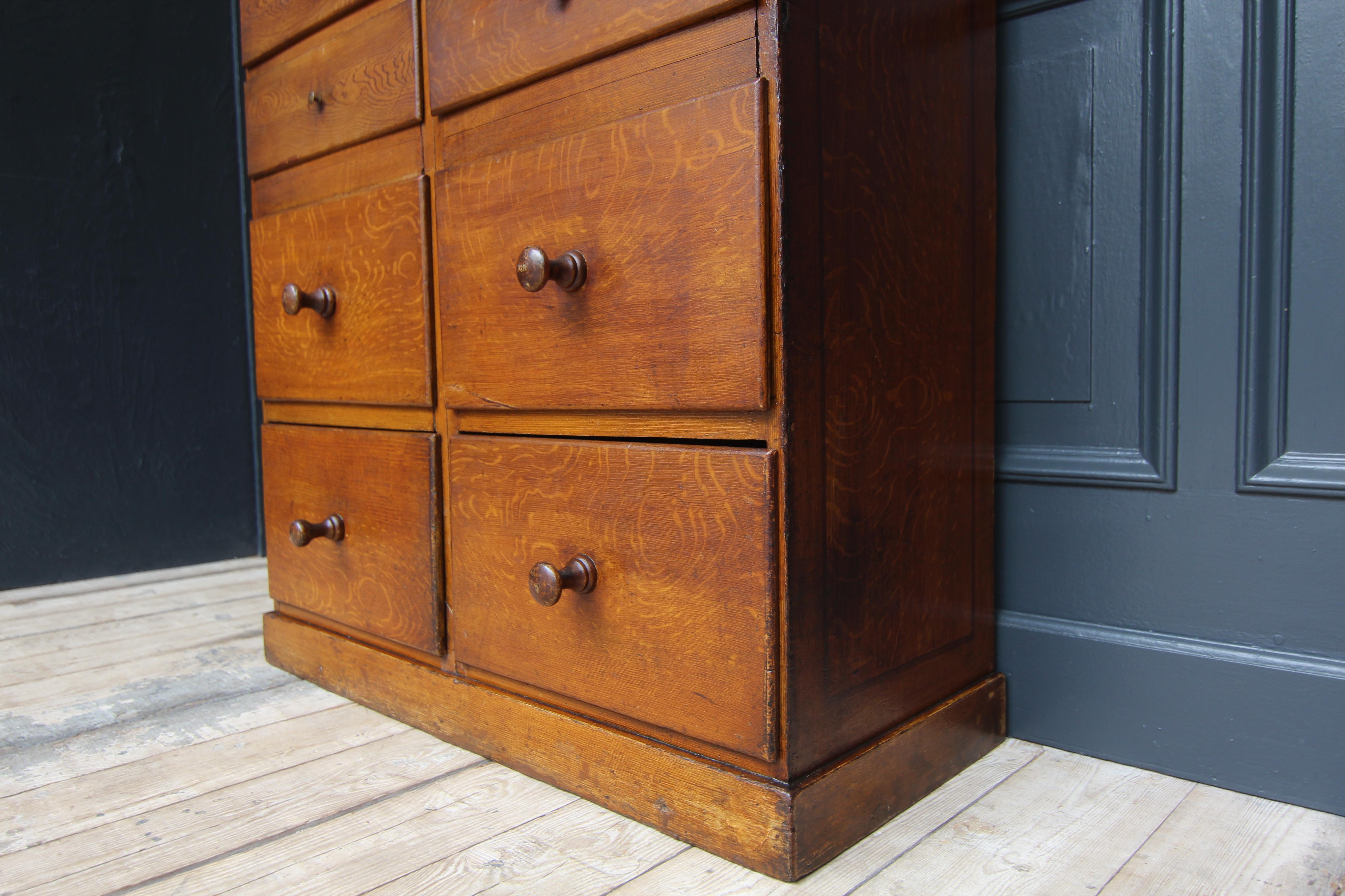 Early 20th Century Industrial Wabi Sabi High Chest of Drawers 1