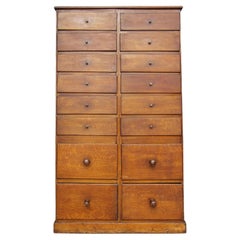 Early 20th Century Industrial Wabi Sabi High Chest of Drawers