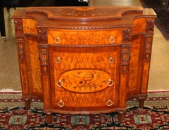 Early 20th Century Inlaid Herman Miller Chest of Drawers Dresser Commode