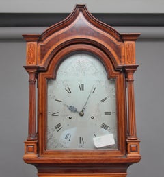 Early 20th Century Inlaid Mahogany Longcase Clock
