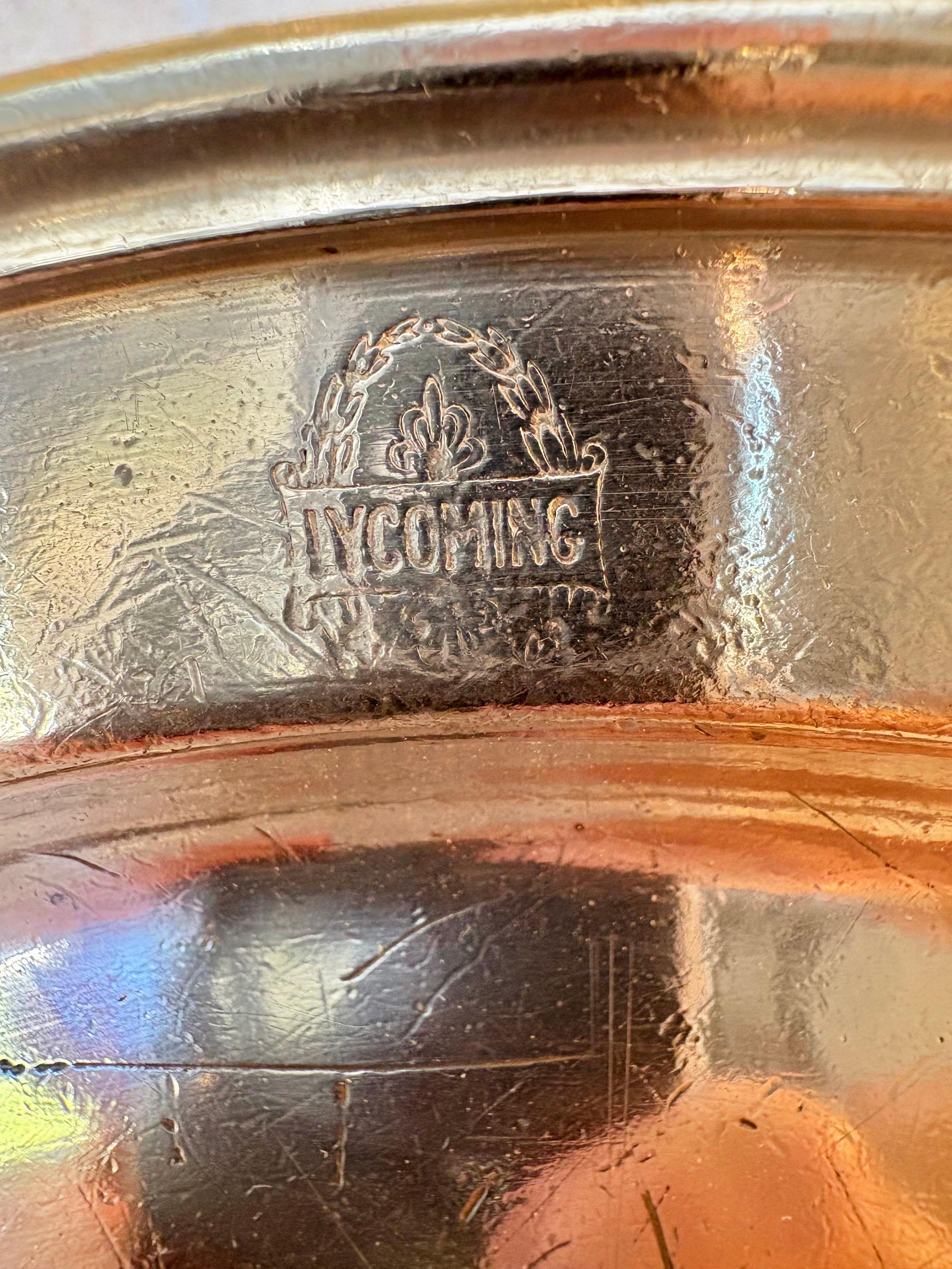Anfang des 20. Jahrhunderts International Silver Lycoming Hotel-Silberteller (Versilberung) im Angebot