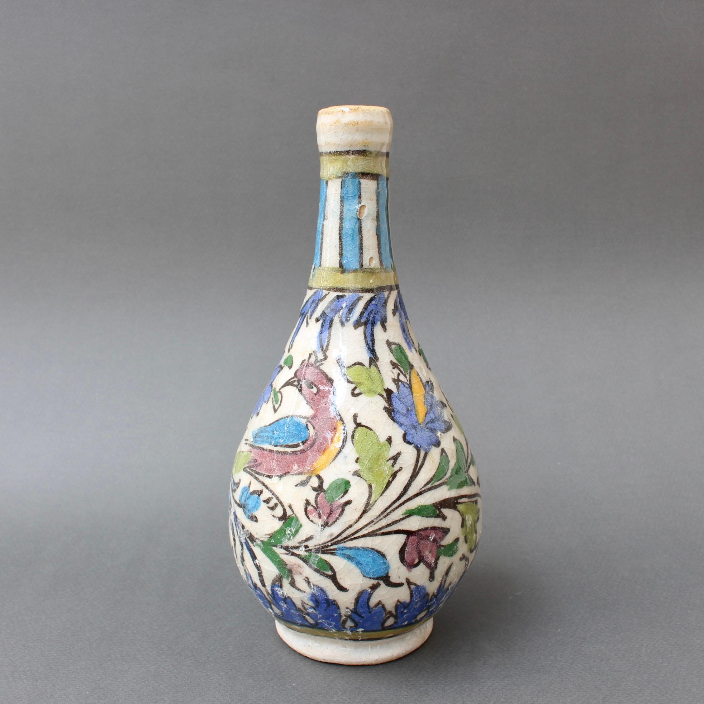 Persian Early 20th Century Iranian Ceramic Flower Vase