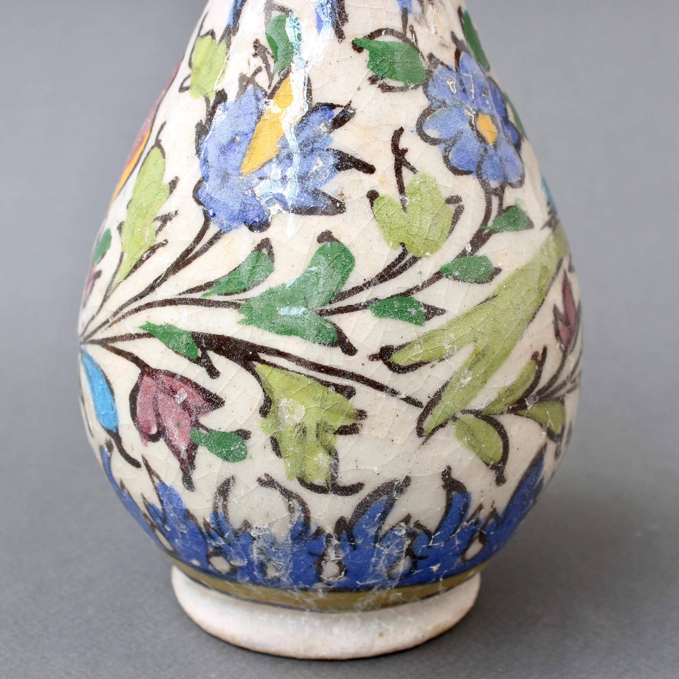 Early 20th Century Iranian Ceramic Flower Vase In Fair Condition In London, GB