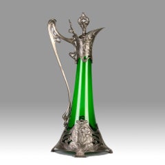 Early 20th Century Iridescent Glass Art Nouveau Decanter by Wmf