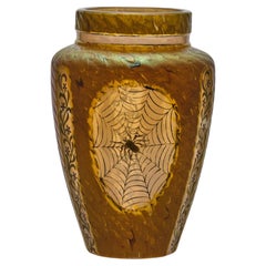 Irisierende Glasvase "Spider Vase" von Kralik Glass aus dem frühen 20.