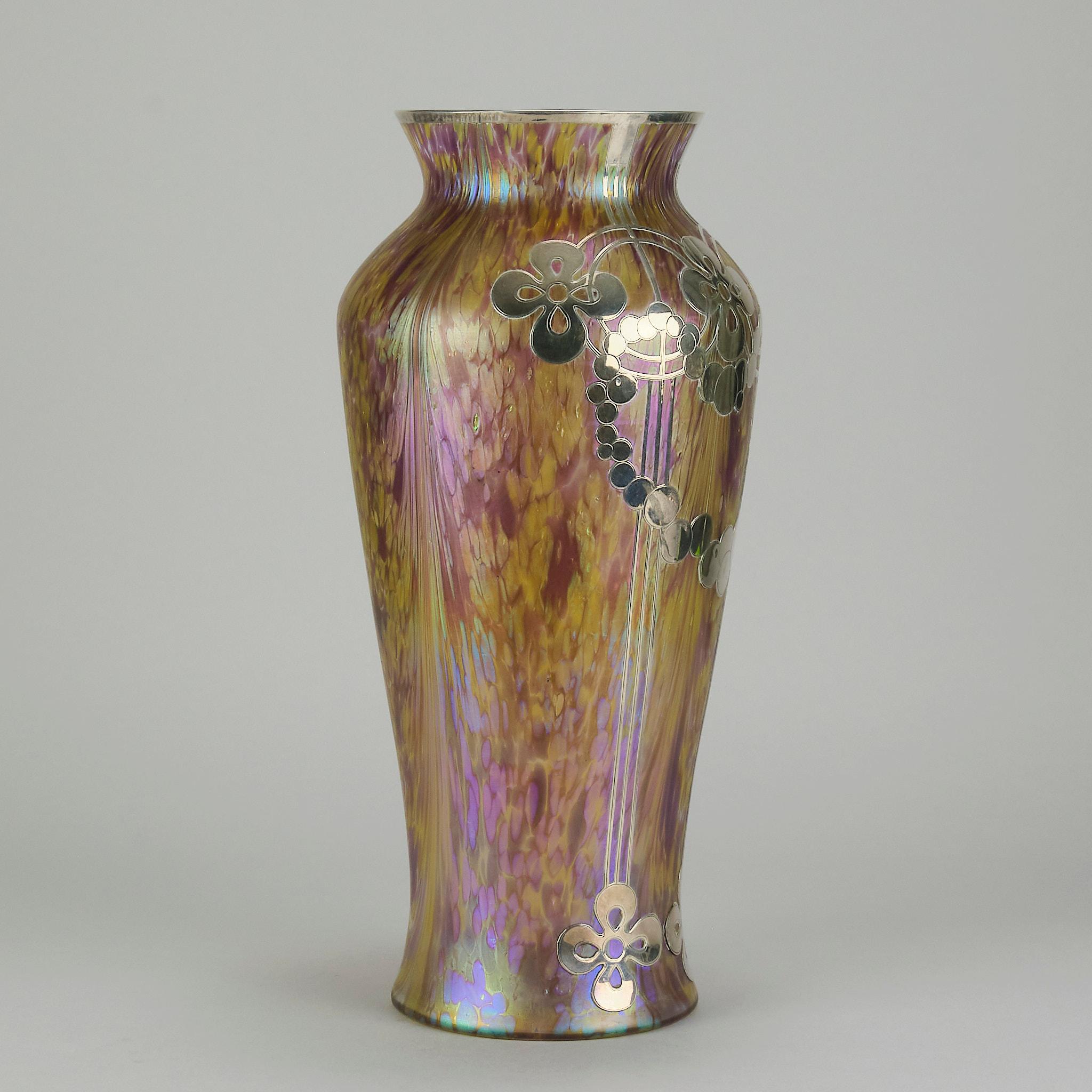 Molded Early 20th Century Iridescent Secessionist 