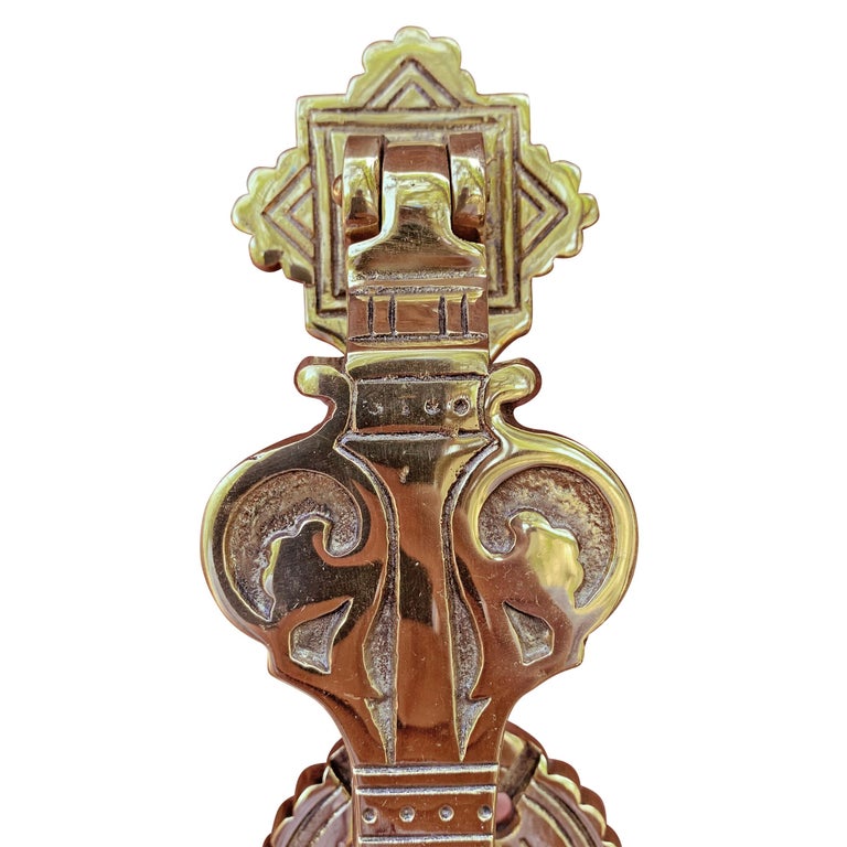 Early 20th Century Irish Brass Door Knocker at 1stDibs