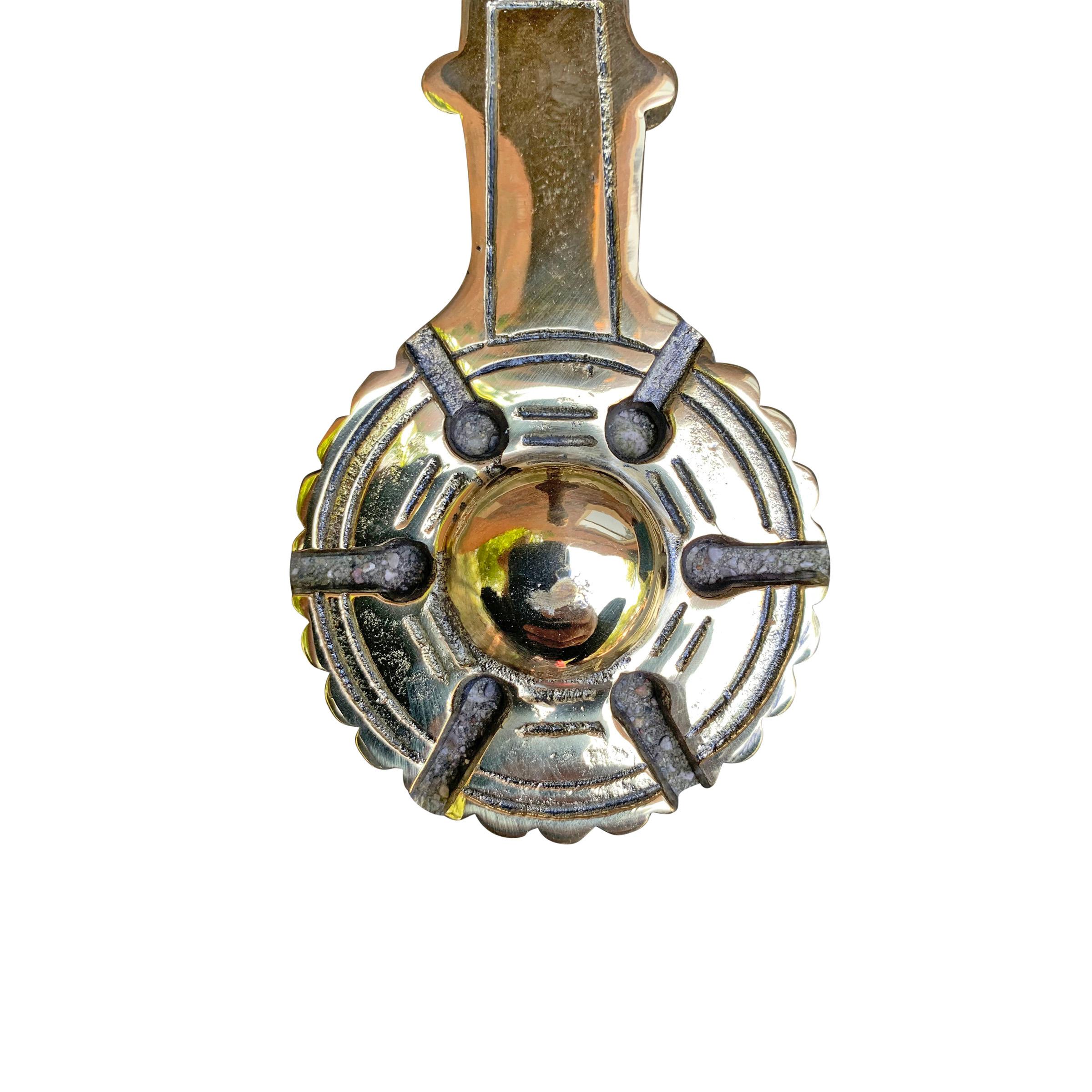 Early 20th Century Irish Brass Door Knocker In Good Condition In Chicago, IL