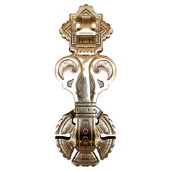 Antique Early 20th Century Irish Brass Door Knocker