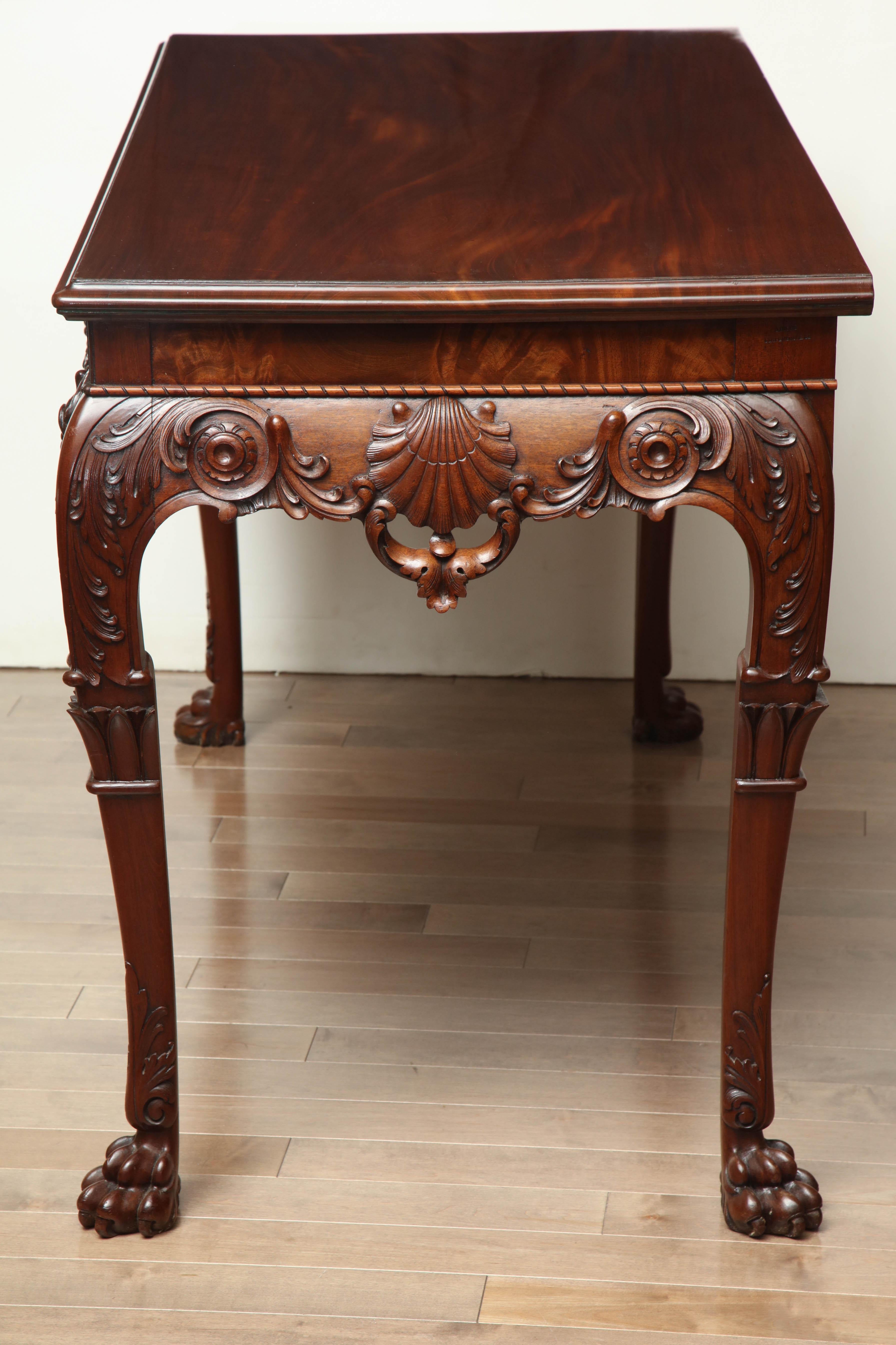 Early 20th Century Irish Console by James Hicks of Lower Pembroke St. Dublin For Sale 8