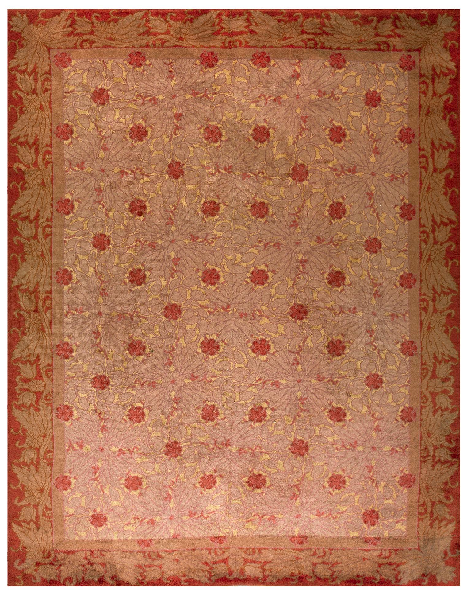 Early 20th Century Irish Donegal Arts & Crafts Carpet (10'8" x 13'3"-325 x 405)