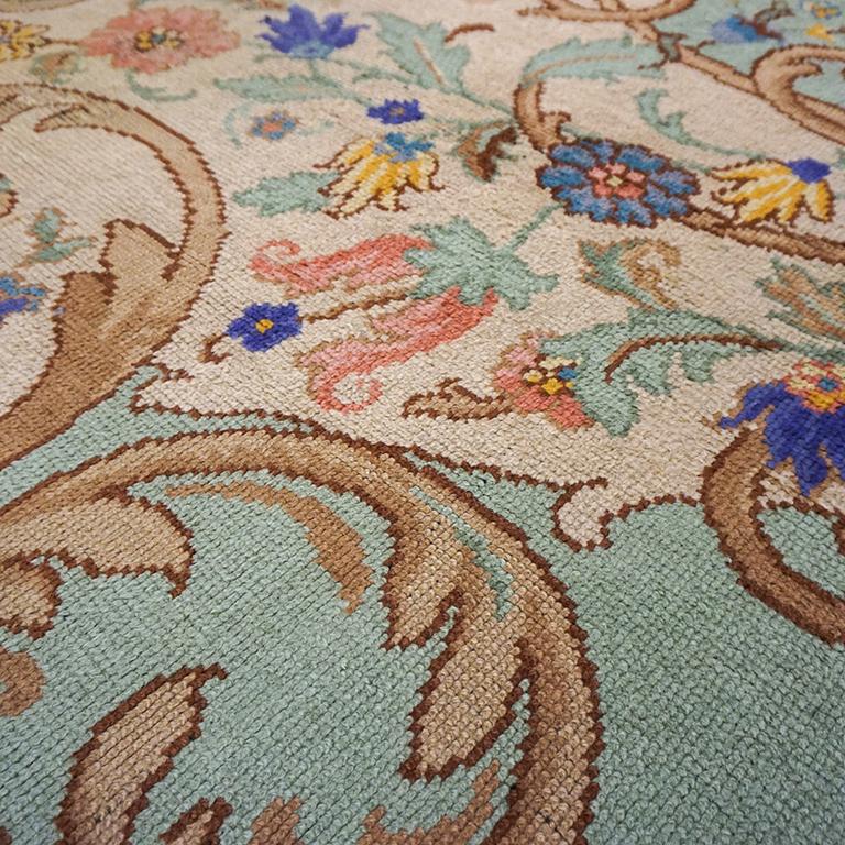 Wool Early 20th Century Irish Donegal Arts & Crafts Carpet For Sale